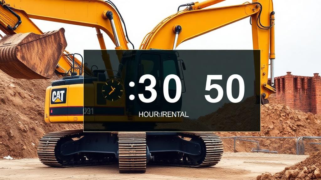 Maquinaria pesada disponible para trabajo por horas